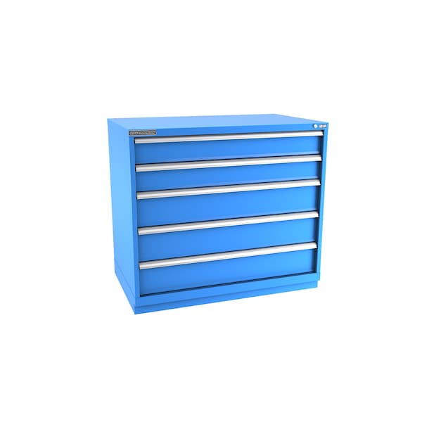 Champion Tool Storage Modular Tool Cabinet, 5 Drawer, Blue, Steel, 47 in W x 28-1/2 in D x 41-3/4 in H E18000501ILCFTB-BB - main